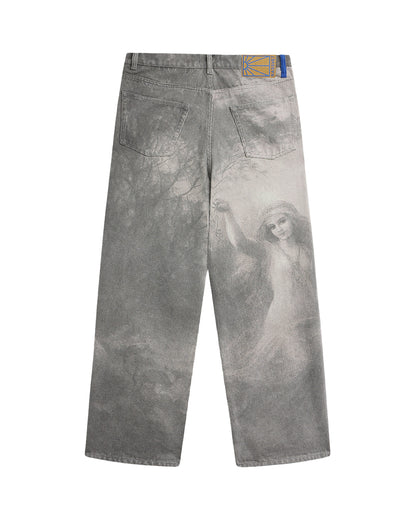 Rassvet Nymph Baggy Denim Pants ¨C Black