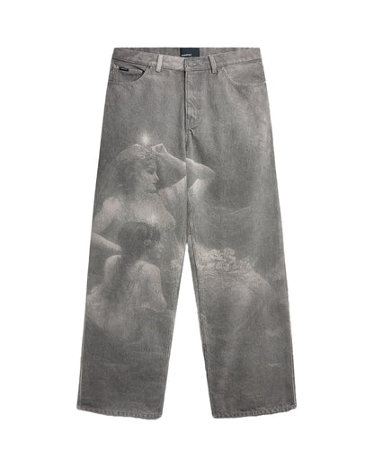 Rassvet Nymph Baggy Denim Pants ¨C Black