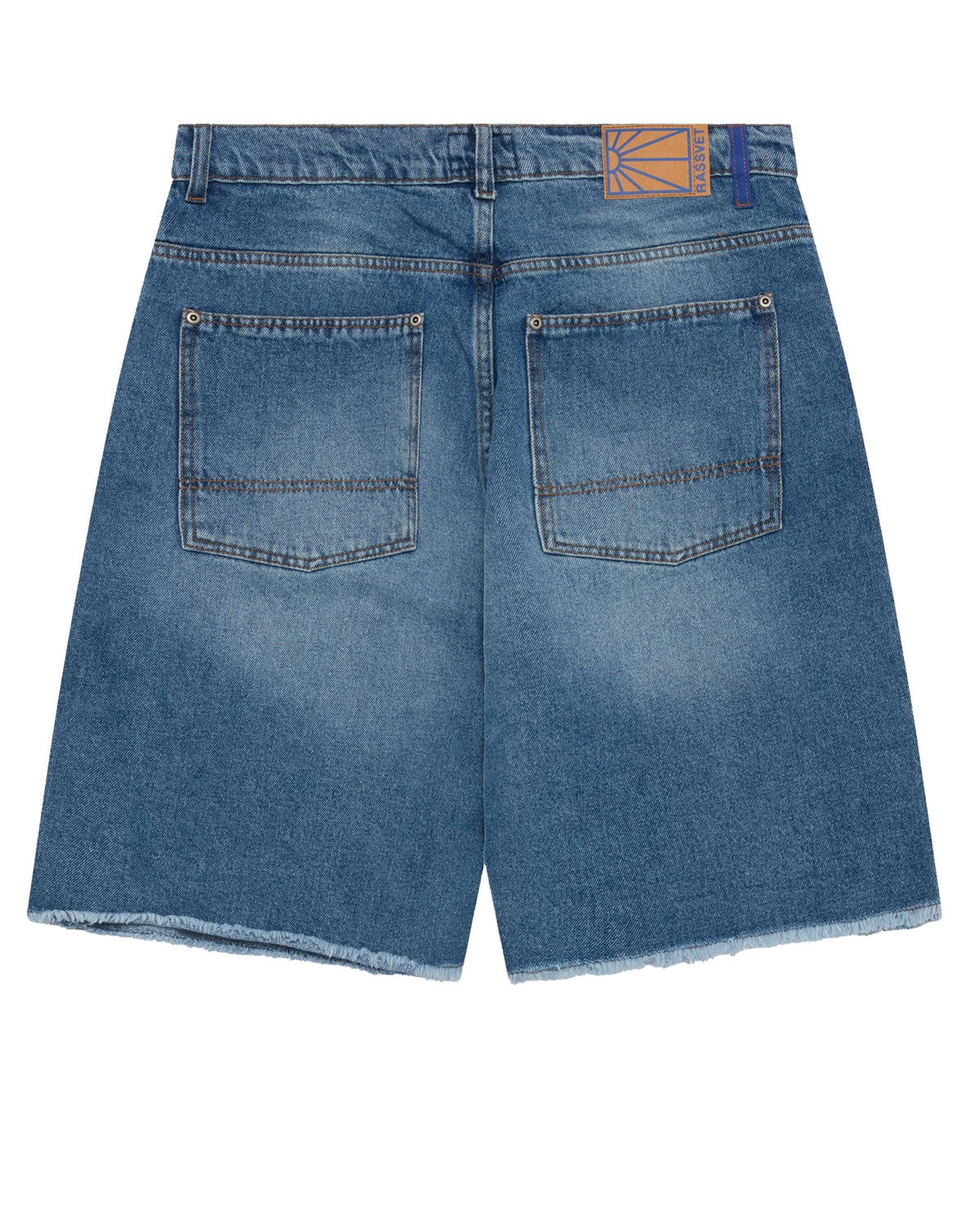 Rassvet Sun Dyed Double Knee Baggy Denim Shorts