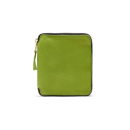 CDG Wallet Washed Wallet Line SA2100WW Zip Around Wallet ¨C Green