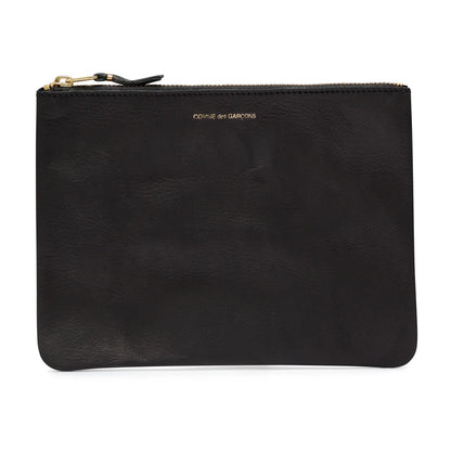 CDG Wallet Washed Wallet Serie SA5100WW Zip Pouch ¨C Black